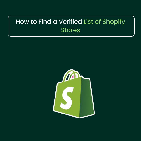 Comprehensive list of Shopify stores displayed on a digital dashboard featuring merchant contact information, online retail businesses, eCommerce brands, store categories, locations, and verified data for targeted B2B marketing campaigns.
