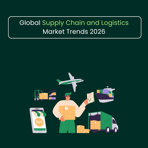 Modern supply chain and logistics ecosystem featuring transportation networks, cargo containers, freight operations, warehouses, distribution centers, inventory management systems, procurement workflows, shipping routes, and digital logistics technology supporting efficient movement of goods, global trade operations, warehouse management, freight transportation, and end-to-end supply chain connectivity across international markets.