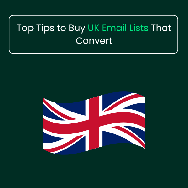 Verified UK email list with accurate business contacts, company information, and segmented B2B data for targeted marketing campaigns.